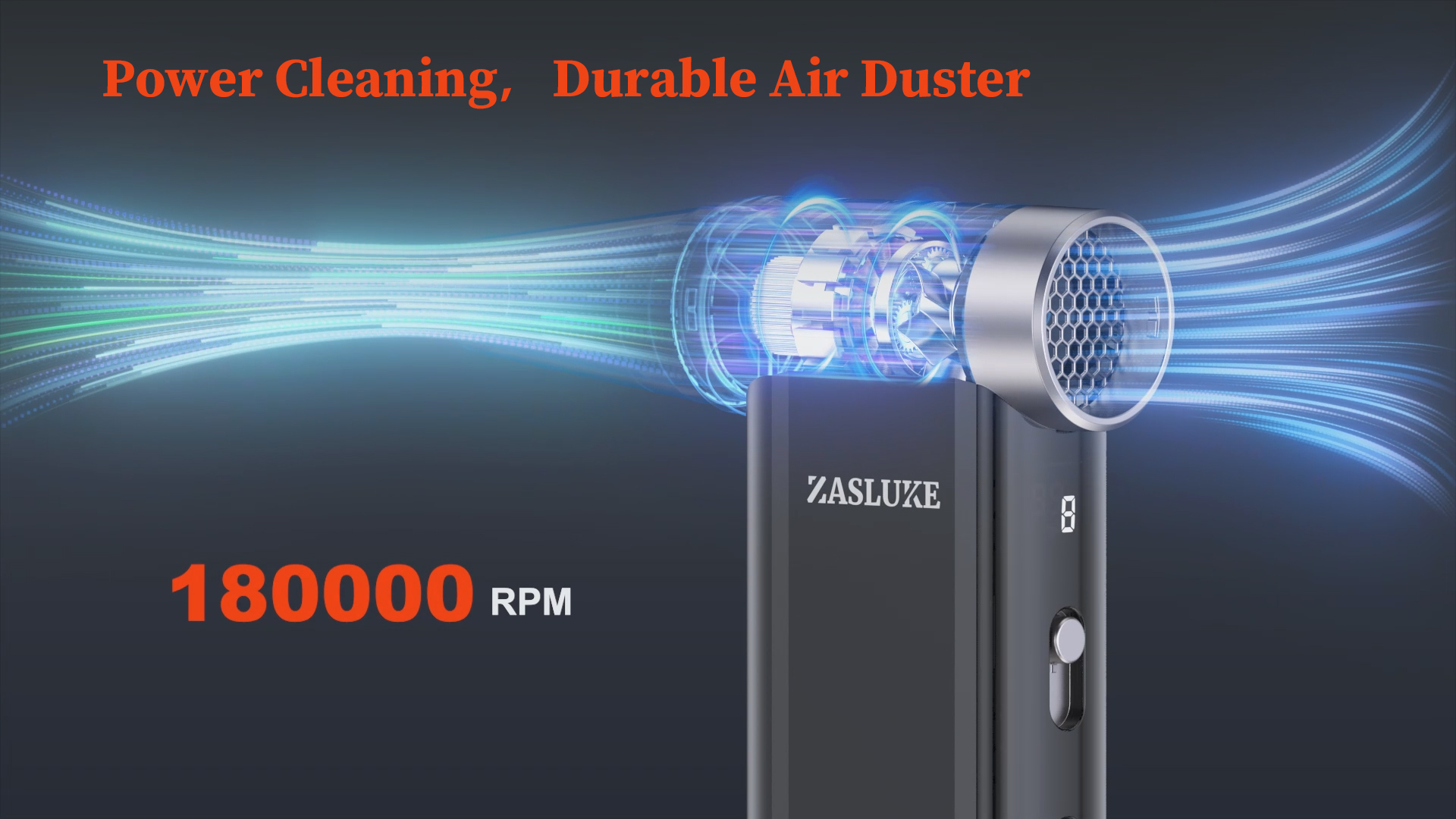 ZasLuke Compressed Air Duster, 180000RPM Electric Air Duster